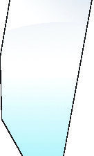 Glace de porte gauche