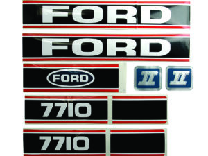 Kit autocollants latéraux Ford 7710 II