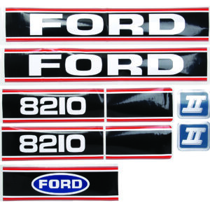 Kit autocollants latéraux Ford 8210 II