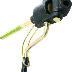 Boitier de réglage de chandelle sans fourche inférieure.