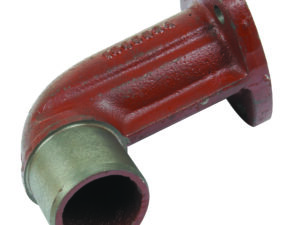 Sortie échappement coudée 90°, 3 trous.