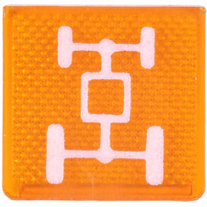 Pastille logo/interrupteur à bascule pont avant