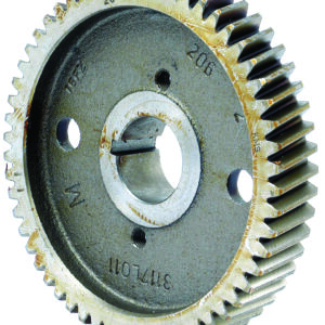 Pignon arbre à cames. clavette. denture hélicoïdale.