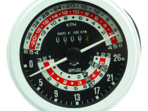 Horotachymètre km/h – heures à 1500 t/mn