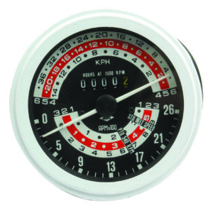 Horotachymètre km/h – heures à 1500 t/mn