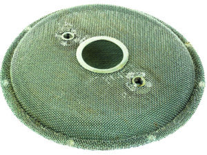 Crépine de pompe à huile moteur.