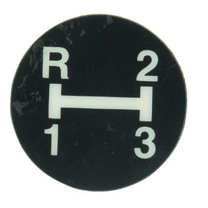 Autocollant grille des vitesses