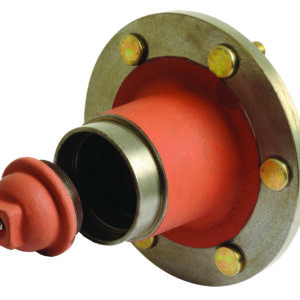 Moyeu de roue avant avec vis de roue et chapeau