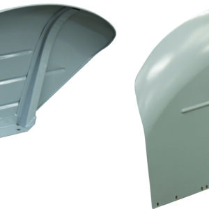 Jeu ailes coquilles 229mm droite et gauche