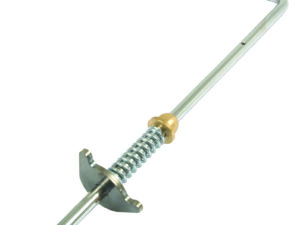 Levier accélérateur à main avec crantage.