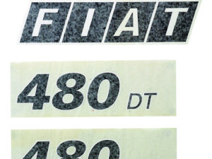 Kit autocollants latéraux Fiat 480 DT