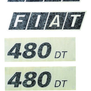 Kit autocollants latéraux Fiat 480 DT