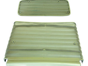 Calandre métallique avec grille supérieure