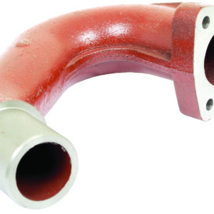 Sortie échappement coudée 170°, 3 trous.