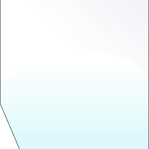 Vitre de porte droite