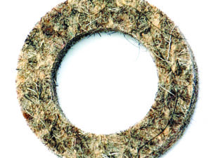 Feutre axe de pédale de frein. 26mm x 41mm x 6mm.