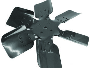 Ventilateur 6 pales métalliques.