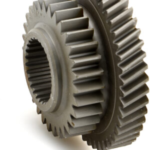 Pignon double 30/46 dents. denture hélicoïdale & droite.