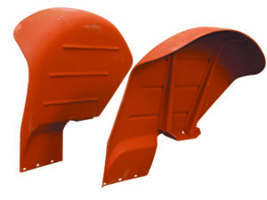 Jeu ailes coudées droite et gauche