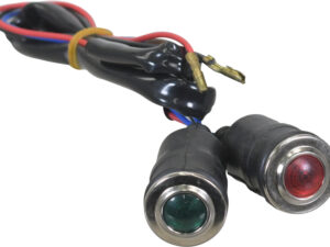 Témoins moteur (x2) huile et charge rouge & vert