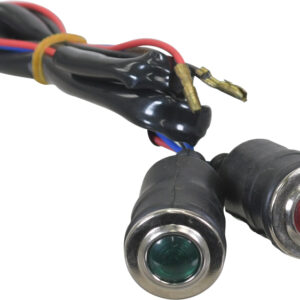 Témoins moteur (x2) huile et charge rouge & vert